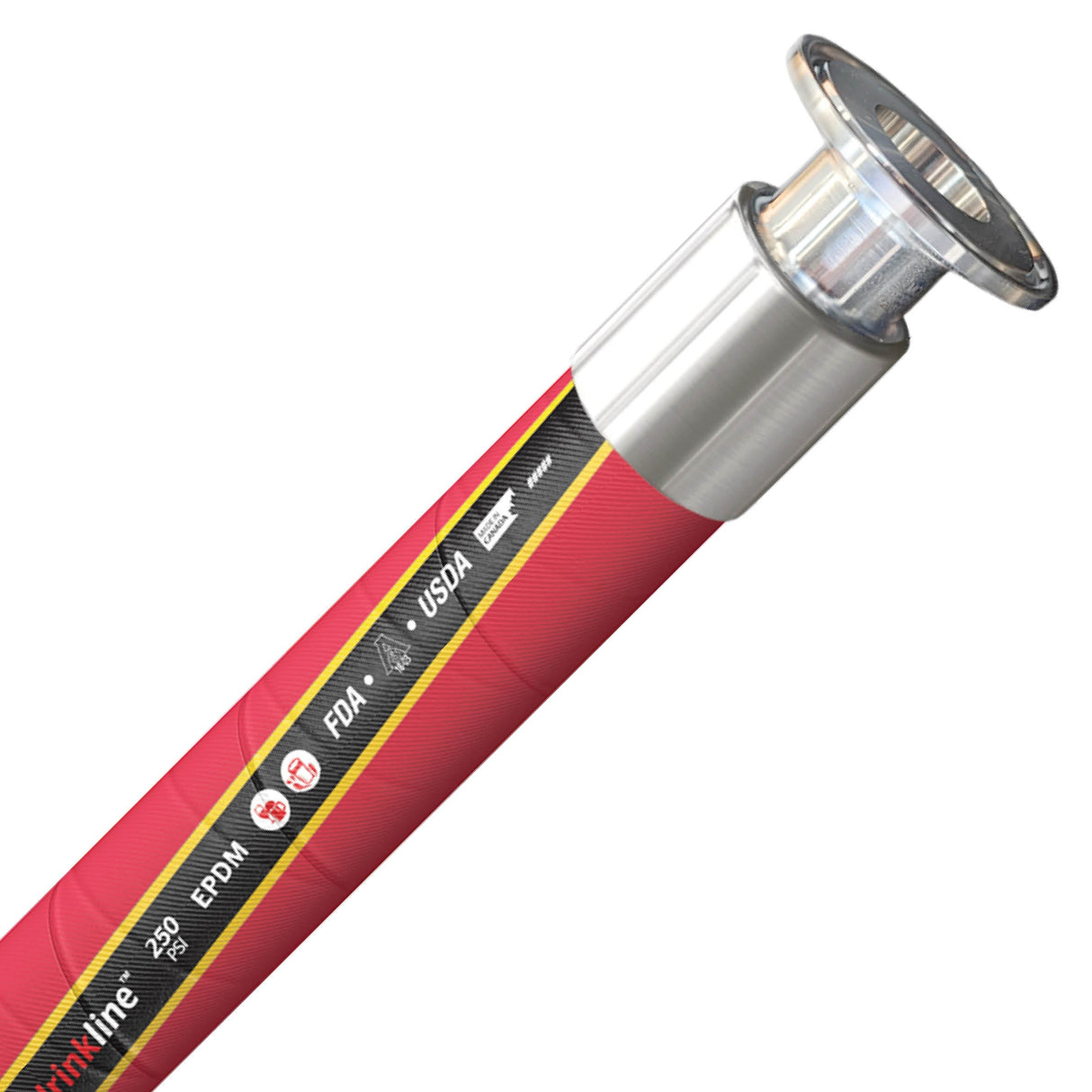 19mm (3/4") Food & Beverage Hose Assemblies | 1.5" Tri-Clamp Crimped Ends