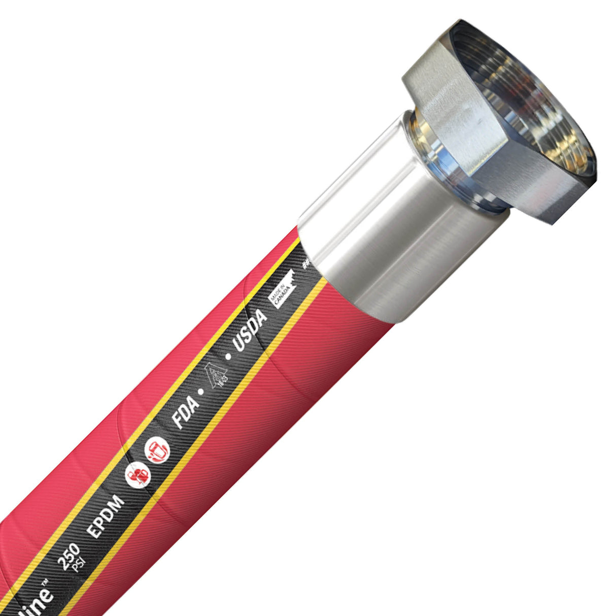 Continental Drinkline 38mm premium wine transfer hose assembly with 1.5-inch BSM RJT fittings