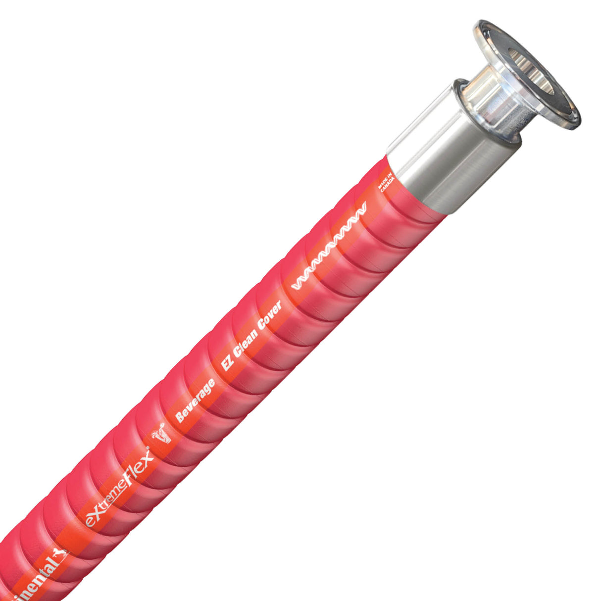 Continental Drinkline 25mm premium wine transfer hose assembly with 1.5-inch Tri-Clamp fittings