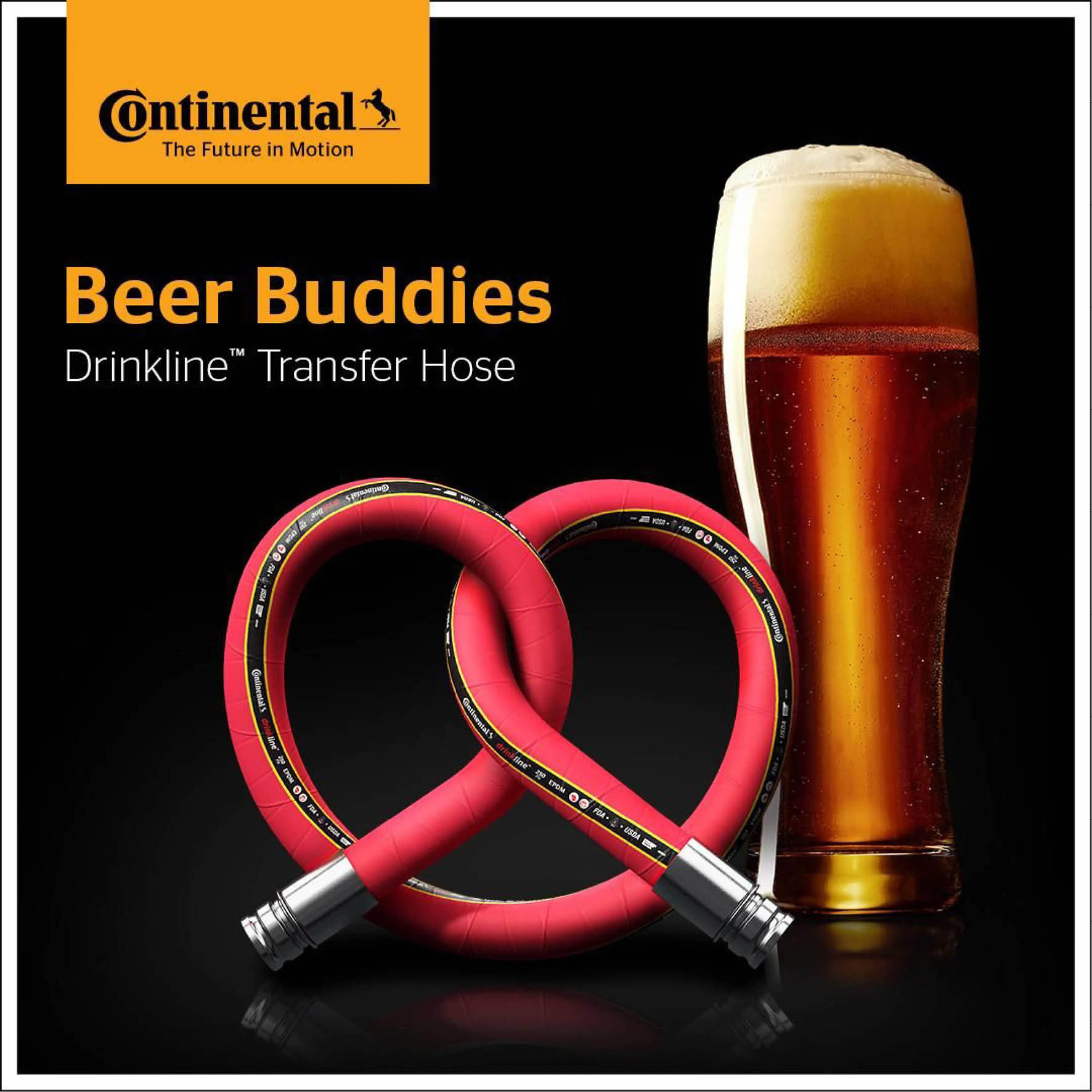 CONTINENTAL DRINKLINE EPDM (PER METRE)