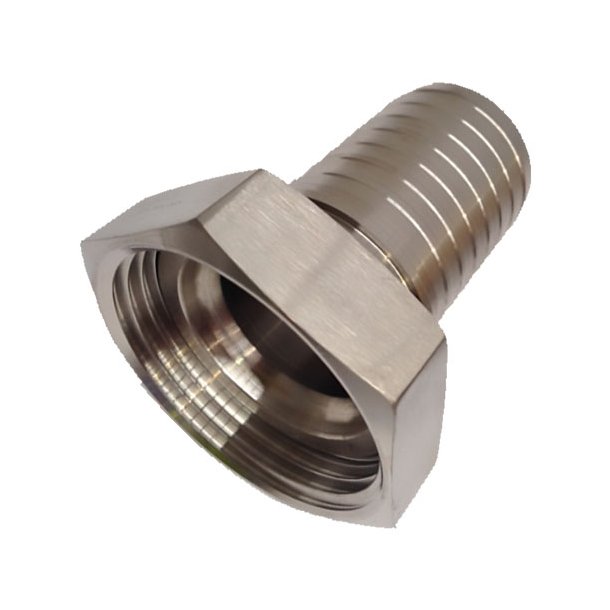 Stainless Steel RJT Female (With Nut) Crimp Tail