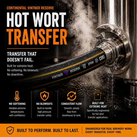 Hot Wort Transfer Hoses