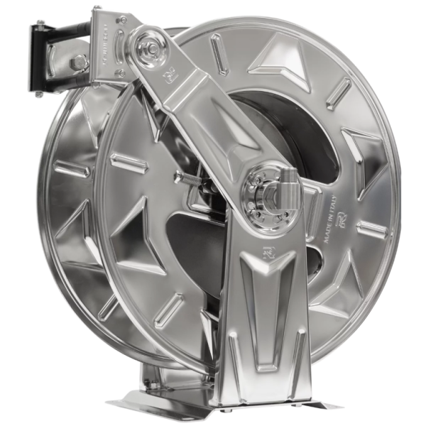 Ramex Stainless Steel Spring Rewind Hose Reel