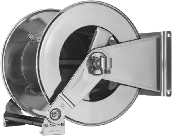 Ramex Stainless Steel Spring Rewind Hose Reel