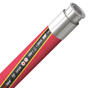 Continental Drinkline 38mm premium wine transfer hose assembly with 1.5-inch Tri-Clamp fittings