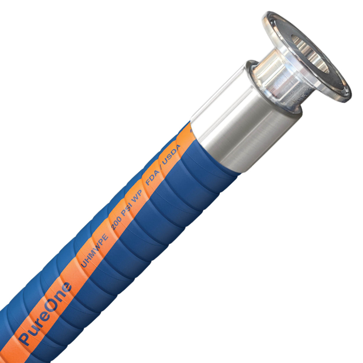 19mm (3/4") Food & Beverage Hose Assemblies | 1.5" Tri-Clamp Crimped Ends