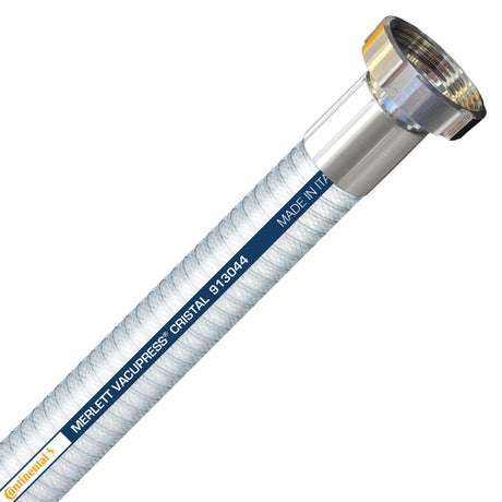 Continental Vacupress Cristal PVC Food and Beverage Clear Suction Hose assembly with 2-inch BSM RJT fittings