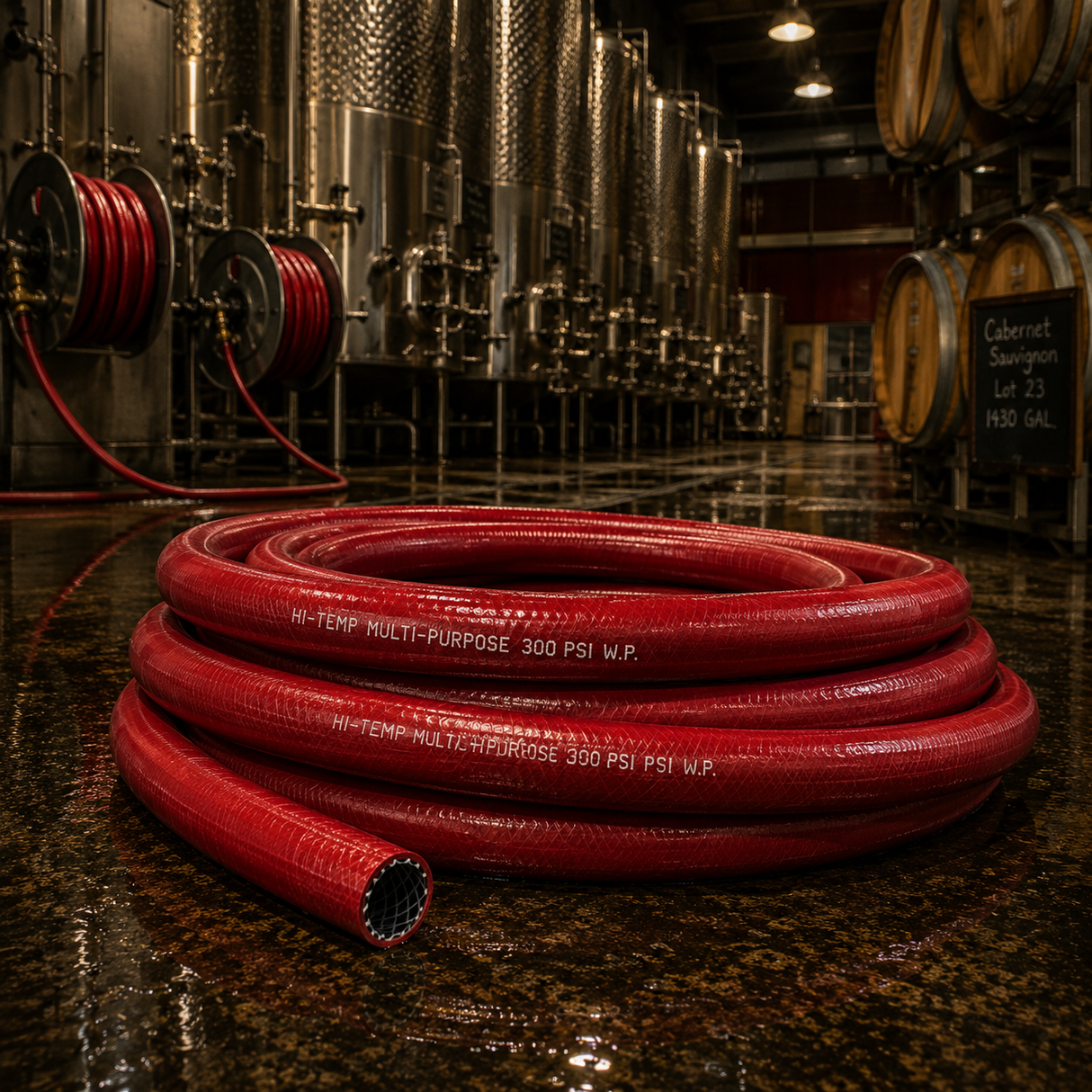 Barfell Hi-Temp Hot Wash & Fuel Hose - Oil, Solvent & Chemical Resistant