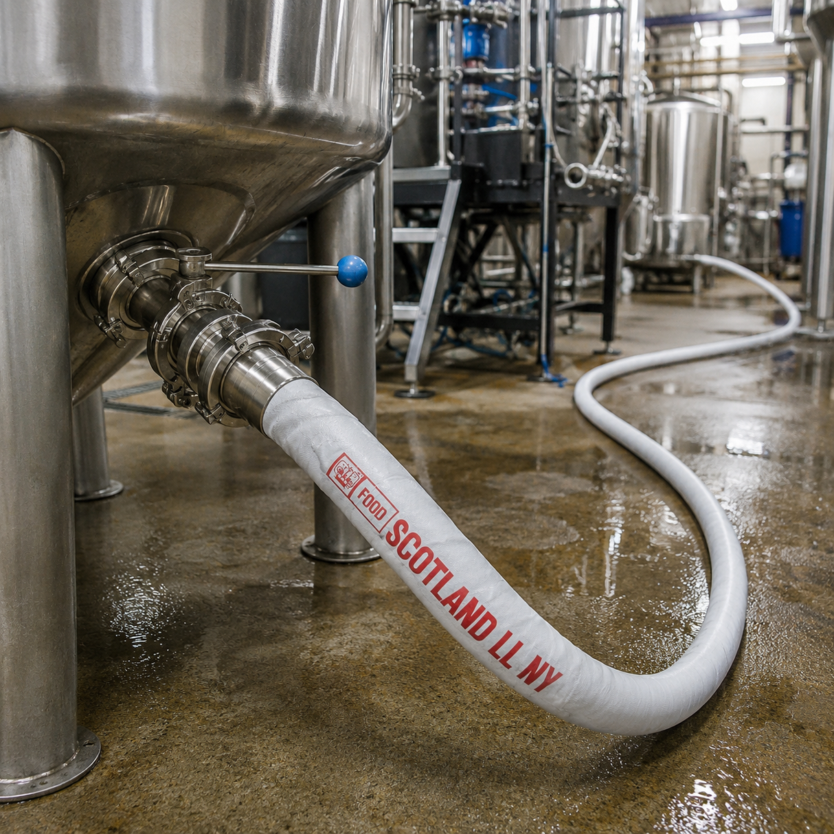 Crush Resistant Tri-Clamp Brewery Transfer Hose