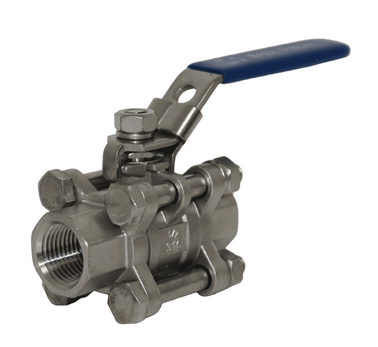 316 Stainless Steel Full Bore 3 Piece Ball Valves – BSP