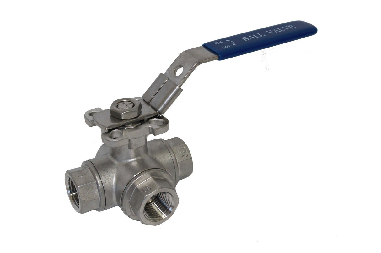 316 Stainless Steel 3 Way Ball Valves – L Port & T Port BSP