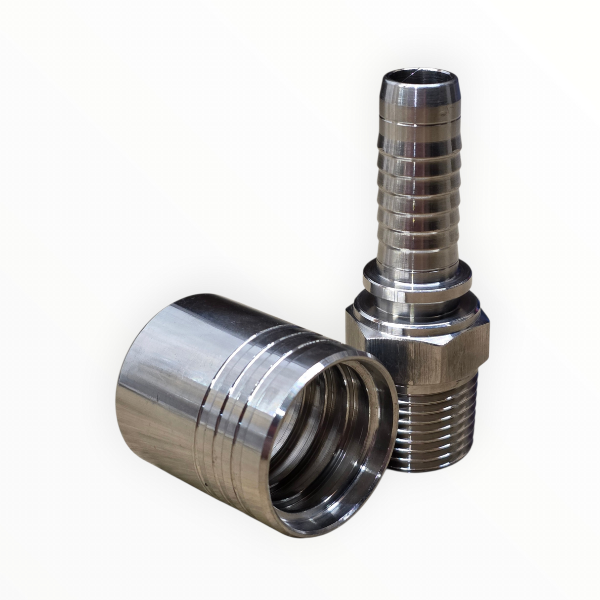316 S/S BSPT Male Crimp Tail & Ferrule Set (Includes Crimping)