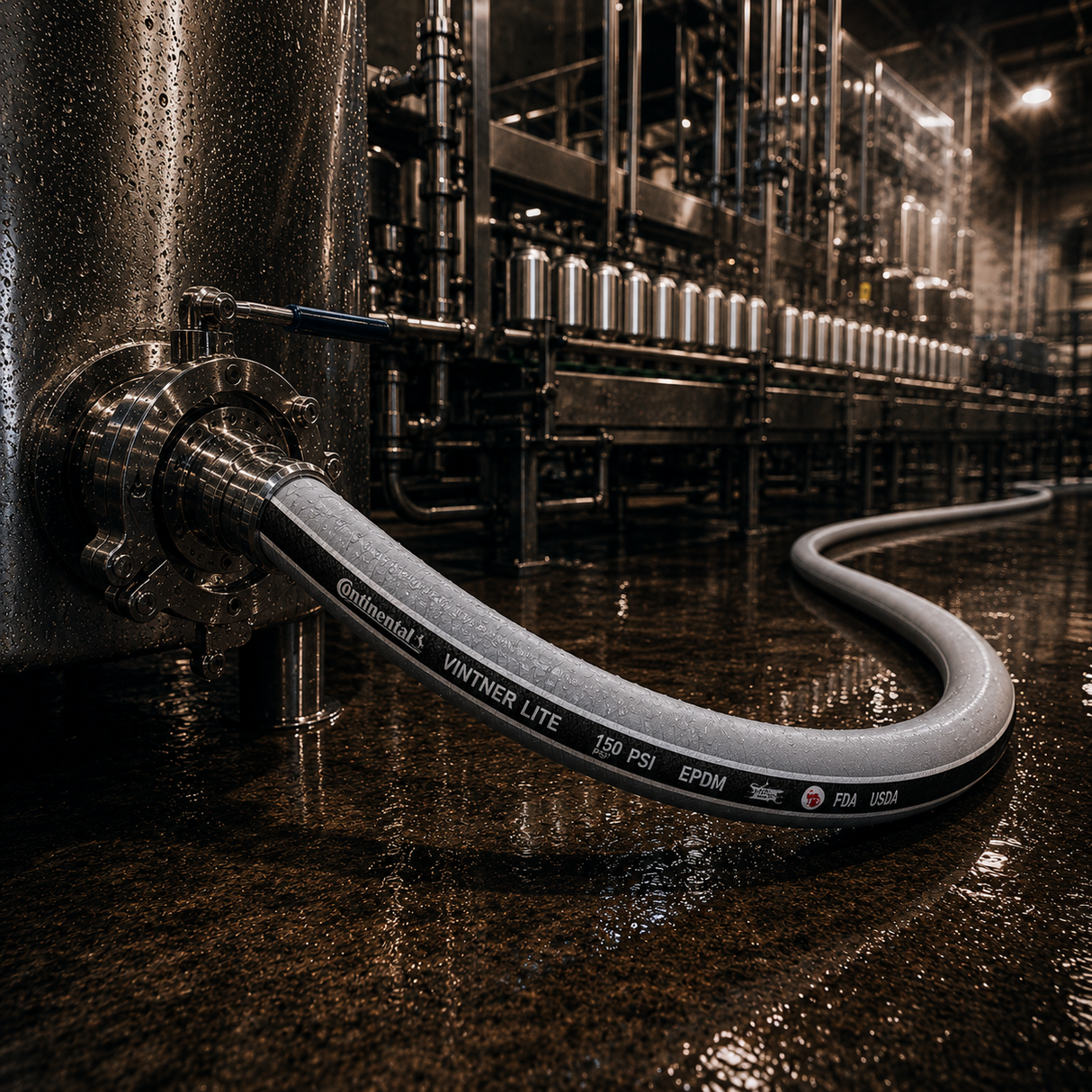 25mm Continental Vintner Lite Brewery Hose (Built to Order)