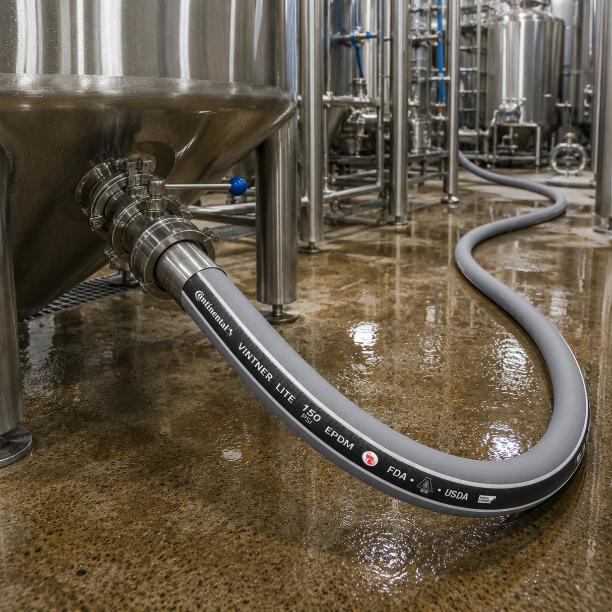 38mm Continental Vintner Lite Brewery Hose (Built to Order)