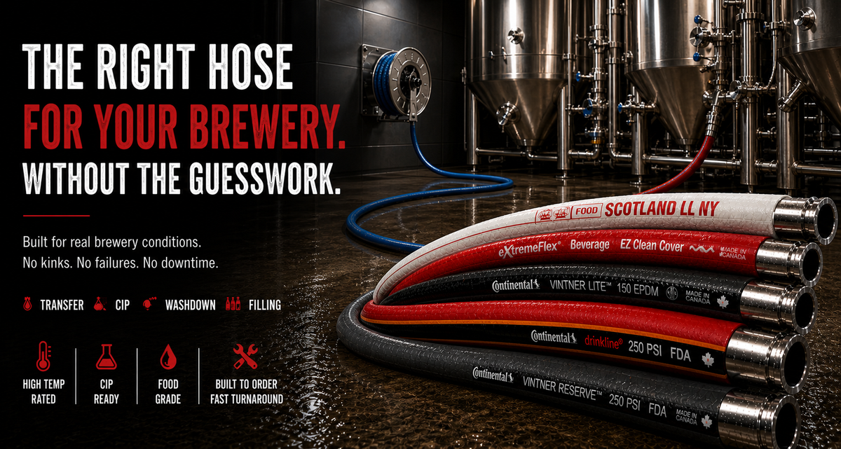 Brew Hose | Food Grade Hose Assemblies for Australian Breweries